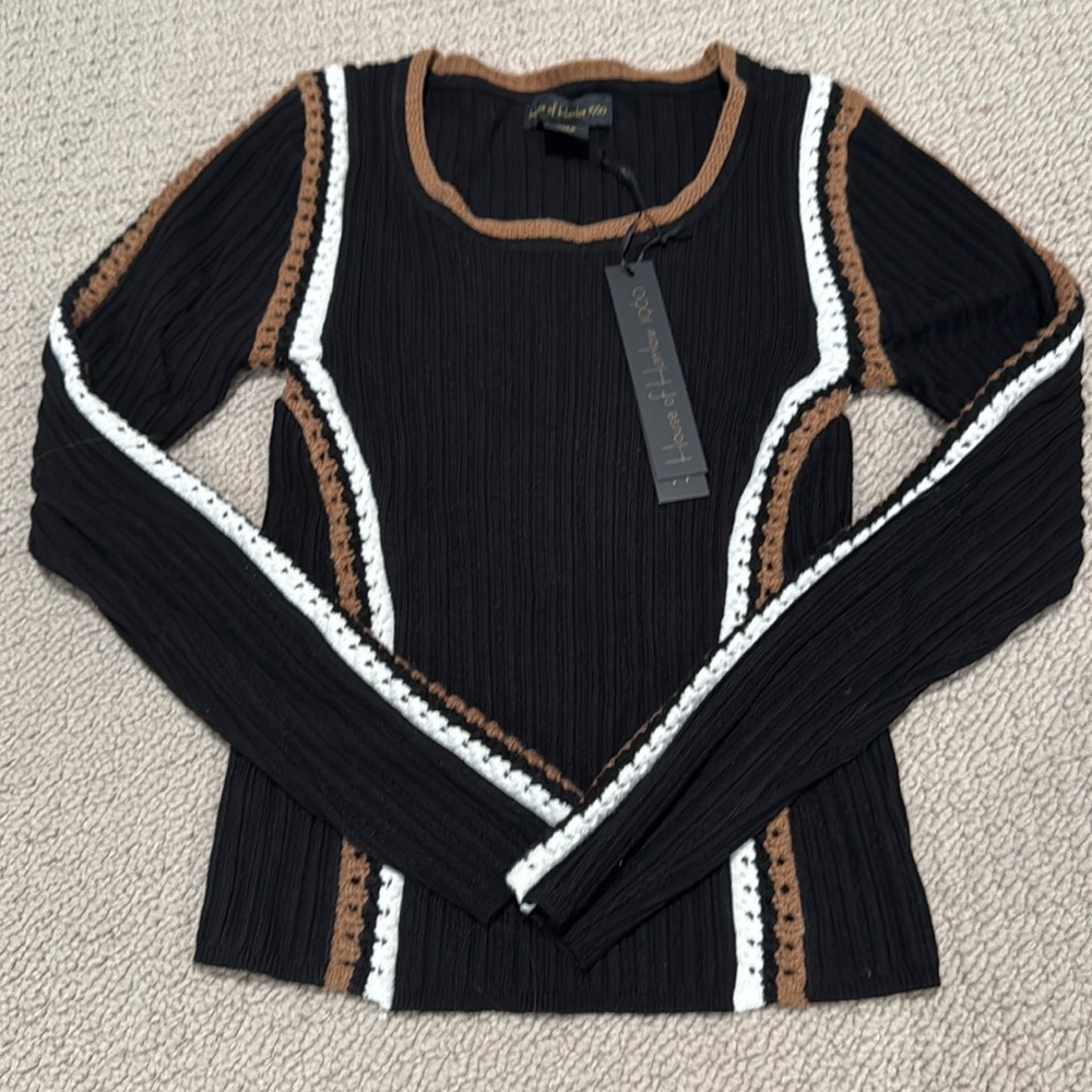 NWT House of Harlow Crochet Sweater, XS